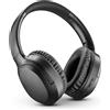 Music Sound Cuffie Bluetooth MS Nimbus Black, senza fili, per chiamate/musica, 350 g, cuffie con microfono, colore nero