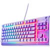 SteelSeries Tastiera da gaming SteelSeries Apex 3 TKL Lavendel RGB - Design compatto senza tastierino numerico - Illuminazione RGB a 8 zone - Resistenza all'acqua e alla polvere - Tasti silenziosi per il gaming - Layout QWERTZ (tastiera tedesca)