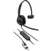 HP Poly Cuffia USB cablata monaurale HP Poly Mission 410, offerta speciale per clienti, 99 g, colore nero