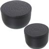 DRW Verlag Set DRW composto da 2 scatole rotonde in alluminio, intagliate, nere, con dimensioni 13 x 13 x 9 cm e 16 x 16 x 9,5 cm. Materiale: metallo. Dimensioni: 13x13x9 cm e 16x16x9,5 cm