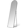 Amazon Basics A. Specchio a forma di arco, a corpo intero, con supporto da parete o da pavimento, dimensioni: 149,9 cm x 40,6 cm