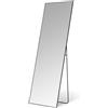 Amazon Basics A. Specchio a corpo intero rettangolare, con supporto da parete o da pavimento, dimensioni 162,6 cm x 53,3 cm