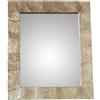 DRW Verlag Specchio da tavolo DRW con cornice in madreperla, colore avorio, dimensioni 32x27 cm, specchio interno 19x24 cm