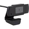 Glowster Webcam USB Glowster, risoluzione 720p (1280 x 720), con visuale frontale, ideale per videoconferenze e streaming.