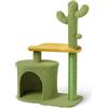 Amazon Basics A. Caratteristiche: Torre per gatti, tiragraffi, design 4-in-1, sisal, casetta per gatti, forma curva