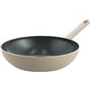 GREENCHEF Wok in Vetroceramica antiaderente GreenChef Tones, 28 cm, adatto per induzione, senza PFAS, lavabile in lavastoviglie