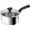 Tefal Pentola in acciaio inossidabile Tefal Comfort Max C9732304 con coperchio in vetro, resistente e di lunga durata