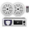 Pyle Kit ricevitore e altoparlanti Pyle Marine - Autoradio digitale LCD integrata da incasso