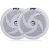 Pyle Altoparlanti marini Pyle, impermeabili, 100 watt, casse per esterni, design sottile e compatto
