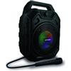 Metronic Altoparlante Bluetooth Metronic Mini ad alta potenza con microfono, colore nero