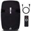 Pyle Altoparlante Bluetooth Pyle, grande, 900W, sistema audio portatile e con ruote, dotato di potente suono