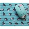 WONDEE Mr. Wonderful: Mouse wireless + tappetino per mouse, con ricevitore USB e connettore USB-C