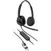 HP Poly Cuffie stereo USB cablate HP Poly Mission 420, modello speciale per clienti, colore nero, peso: 132 g