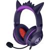 Razer Kraken Kitty V2 - Edizione Pokémon Gengar - Cuffie USB - Decorazioni a forma di spine di Gengar
