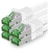 1aTTack.de: 10 metri di cavo di rete Cat.7, confezione da 5 pezzi. Cavi patch Cat7, cavi LAN, cavi Ethernet