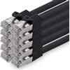 1aTTack.de, cavo LAN CAT7, 3 metri, connettori RJ45, 10 Gigabit, 10 pezzi - colore nero