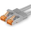 1aTTack.de, cavo patch LAN da 10 Gb/s, 1 x 20 metri, cavo di rete RJ45 CAT7 - grigio
