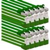 1aTTack.de, cavo di rete LAN RJ45 CAT6 da 3,0m a 90°, 10 pezzi - verde