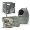 Nuvita Baby monitor video Nuvita 3035 - Schermo da 3,2 pollici, telecamera HD con rotazione a 360° e inclinazione, visione notturna, audio bidirezionale