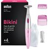 Braun Silk·épil, tagliaferro per l'area bikini, rasoio intimo, modello FG1105, colore rosa