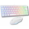 THE G-LAB La tastiera da gaming e il mouse G-Lab Combo, alimentati a idrogeno, colore bianco, layout QWERTY spagnolo