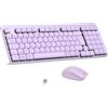 Leadsail Tastiera meccanica wireless LeadsaiL, modello FA98 a basso profilo, set tastiera e mouse