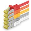 1aTTack.de, cavo di rete Cat.7, 10 metri, 5 colori, confezione da 5 pezzi, cavo Ethernet Cat.7