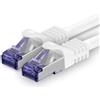 1aTTack.de, cavo di rete Cat.7, 20 metri, bianco, 1 pezzo, cavo patch Cat7 (SFTP/PIMF)