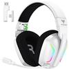 WESEARY Cuffie da gioco wireless WESEARY con microfono, compatibili con PS5, PS4, PC, Switch e Mac