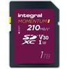 Integral Momentum I, 1 TB, SDXC, UHS-I, velocità di lettura 210 MB/s, velocità di scrittura 180 MB/s, classe 3 (U3)
