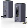 Baseus Spacemate, stazione dock 11-in-1 con tecnologia DisplayLink, per macOS, supporta fino a 3 monitor