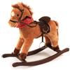 Bayer Chic 2000: Cavalluccio a dondolo "Cowboy" con suoni, in peluche, color marrone