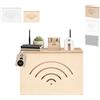 Merkloos Copertura per router con coperchio scorrevole per un aspetto più ordinato
