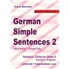 Klara Wimmer German Simple Sentences 2 (Tascabile) German Reader