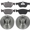 HOFFCAR KIT FRENI ANTERIORI compatibile con Alfa Romeo 156 - DISCHI + PASTIGLIE OEM: FDB1299,FDB1134 | DDF1057, DDF156 |SOSTITUZIONE DIRETTA|BASSA POLVERE|SILENZIOSO