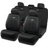 Skechers Memory Foam™, Set completo di coprisedili per auto, con motivo esagonale, traspiranti, spessi, compatibili con airbag, comfort e protezione per la maggior parte delle auto, furgoni, camion
