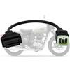 PARANNIC Cavo adattatore OBD2 adatto per Royal Enfield Classic 350 Reborn, Himalayan 411, Interceptor 650, Continental GT 650/535, cavo diagnostico da 6 pin a 16 pin, funziona con lettore di codice ELM327