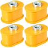 Hihaha Boccole Cinghia Di Controllo Porta Per BMW 7 E65E66 04-08 4Pezzi | No.51217112443/51217112444, Materiale: Gomma, Colore: Giallo, Dimensioni: 4.3x2.9x2.5cm, Per BMW 750i/760i/745i, Durevoli