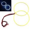 Qasim 1 paio di 100mm LED COB LED Angel Eyes Halo Ring Angelo Anello per Fendinebbia Fari a led 12V bianco 72SMD