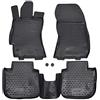 J&J AUTOMOTIVE Tappetini Auto in Gomma su Misura per Subaru Outback 4 2009-2014, Set da 4 Pezzi, 3D - con Bordo Alto, Antiscivolo, Inodore, Colore Nero, TPE