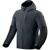 REV'IT! Revit Traffic 2 H2O impermeabile Giacca tessile moto, nero/blu scuro, L