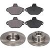 HOFFCAR KIT FRENI ANTERIORI compatibile con FIAT PANDA CLASSIC (169) - DISCHI + PASTIGLIE OEM: FDB1630 | 15857 |SOSTITUZIONE DIRETTA|BASSA POLVERE|SILENZIOSO
