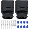 OTOTEC Kit Di Connettori Maschio Per Sensori Auto A 4 Pin Da 2 Pezzi 1J0973824 Compatibile Con VW Compatibile Con AUDI