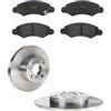 HOFFCAR KIT FRENI ANTERIORI compatibile con OPEL AGILA (A) - DISCHI + PASTIGLIE OEM: P 79 015 | 17204, 17540 |SOSTITUZIONE DIRETTA|BASSA POLVERE|SILENZIOSO