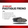 HOFFCAR KIT PASTIGLIE FRENO ANTERIORI E POSTERIORI compatibile con SMART FORFOUR (454) | PASTIGLIE FRENANTI AUTO OEM P 50 055,P 54 023 | SOSTITUZIONE DIRETTA | BASSA POLVERE | SILENZIOSO