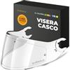 Everalo Visiera per Casco Shark Spartan - Skwal - D Skwal - Vz160 - Vz165 | Compatibile anche con Spartan 1.2 - Skwal 2 - D Skwal 2 - Monta lente Antifog Originale