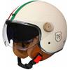 VVPEC Casco Jet Vintage Omologato ECE,Mezzo Casco Moto D'epoca Con Doppia Visiera,Caschi Scooter Caschi Street Cruiser Da Uomo E Da Donna(7,M(57~58CM))