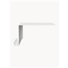 Nichba Design Comodino da parete sinistro Cecily - Bianco