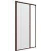 Zanzanet Zanzariera laterale orizzontale su misura porta finestra scorrevole avvolgibile rullo a molla guida calpestabile cassonetto 50mm personalizzabile colori e reti Made in Italy Noce Scuro
