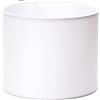 ORION LIGHTSTYLE Paralume in tessuto, 20 cm, attacco E27, E14, lampada da tavolo rotonda, colore bianco